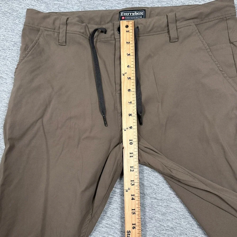 686 Pants Mens 36x34 Brown Slim Fit Everywhere Multi Shell Outdoor Hiking Travel - Picture 4 of 8